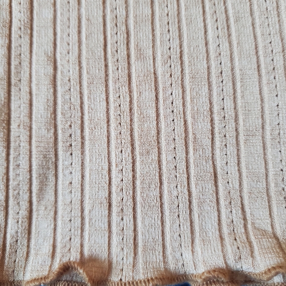 Urban Outfitters Ribbed Button-Up Crop Top - Cream - Picture 6 of 7